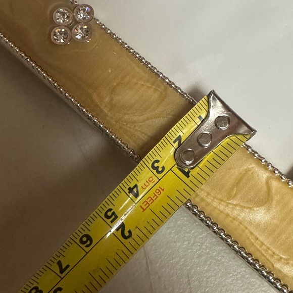 Vintage silver plated Yellow Enamel with Rhinestone double photo frame - Picture 7 of 14